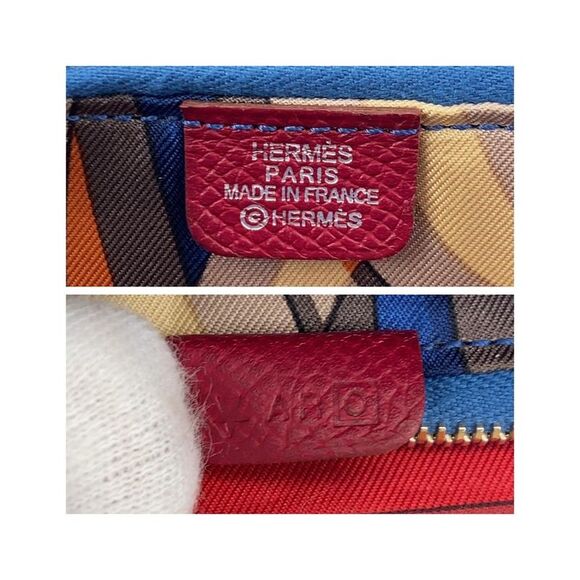 Pre Loved Louis Vuitton Hermes Bearn Wallet Rouge Vif - Picture 8 of 8